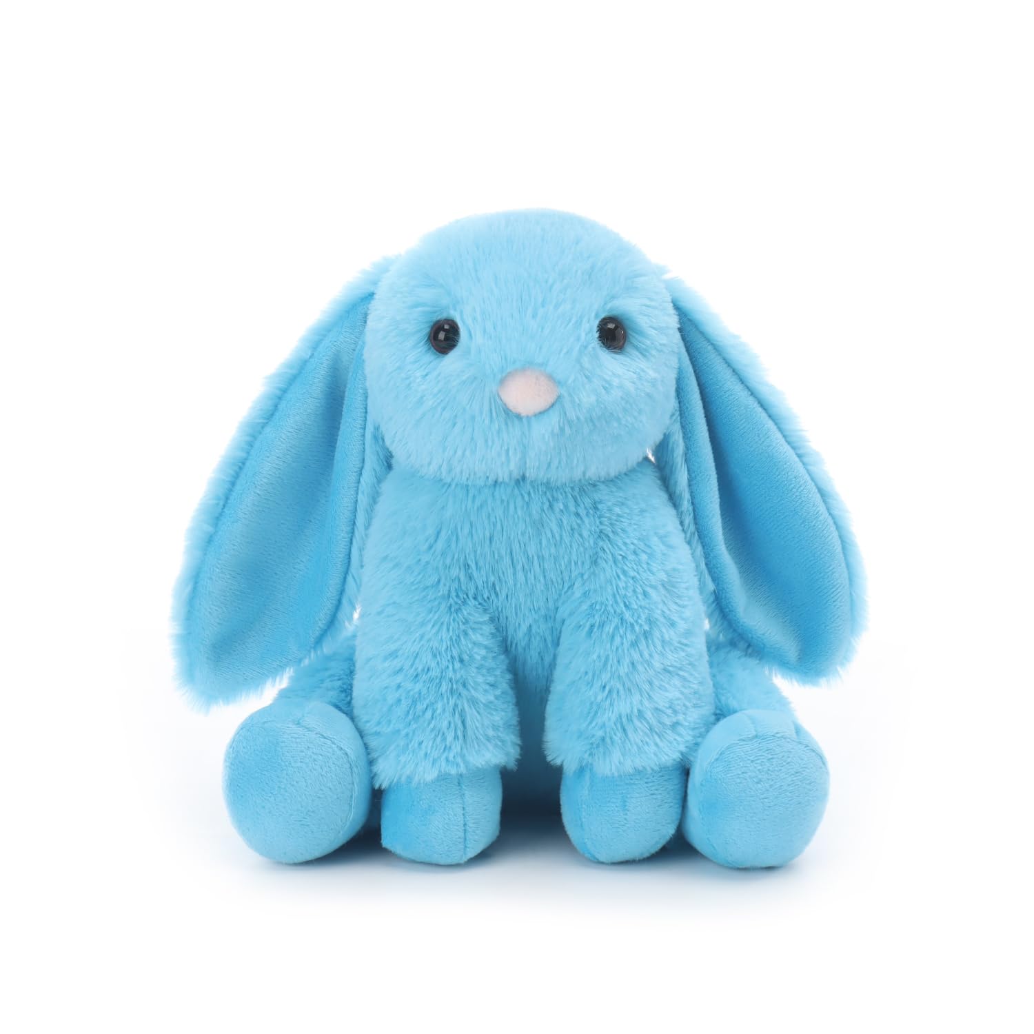 Apricot Lamb Diamond Blue Bunny Rabbit Plushies Stuffed Animals for Baby Girl and Boy, Soft Cute Plush Toys for Kids, 8 Inches โ image 1