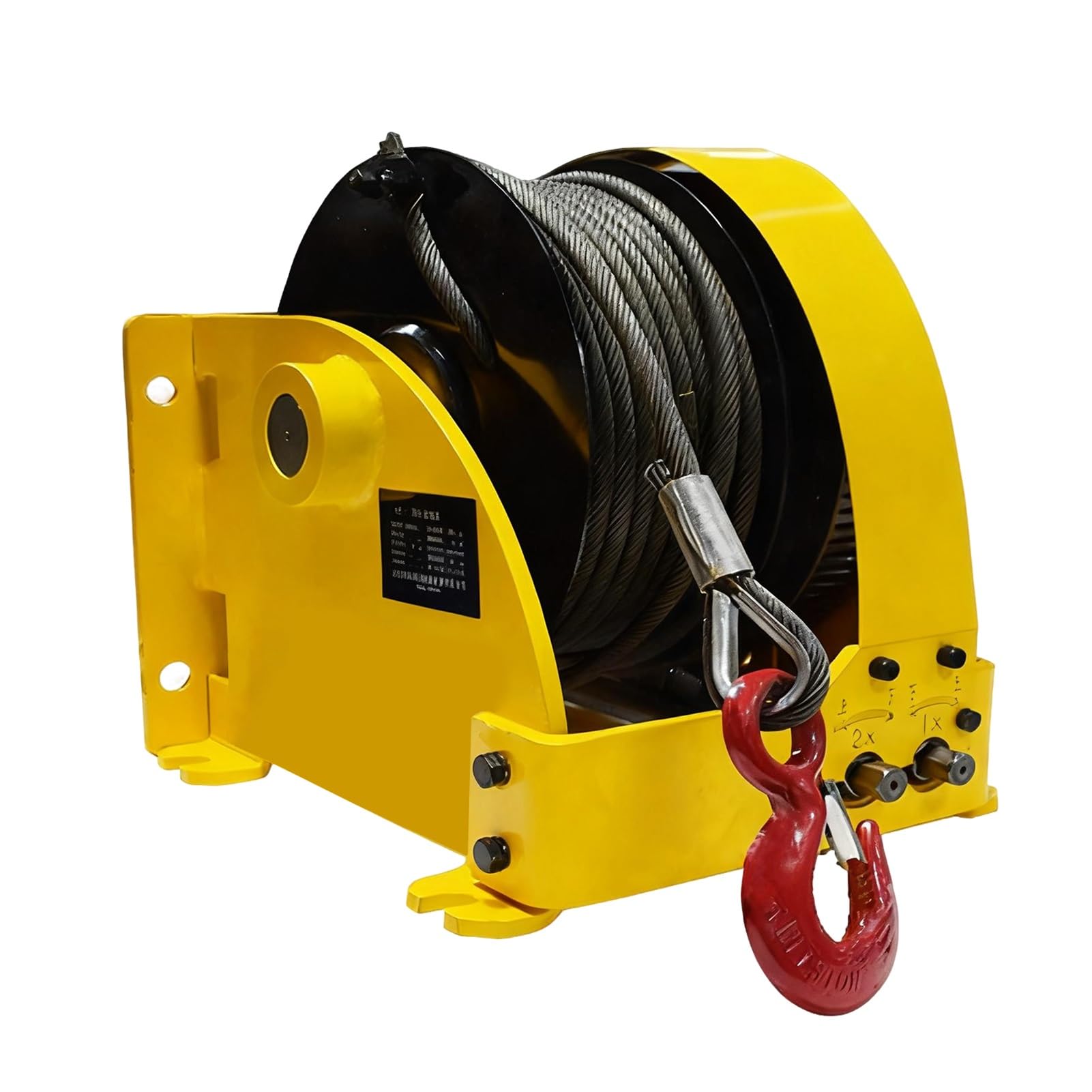 Verricello manuale ed elettrico 2 in 1 per movimentazione e trazione dei materiali, forza di trazione massima 5 kg