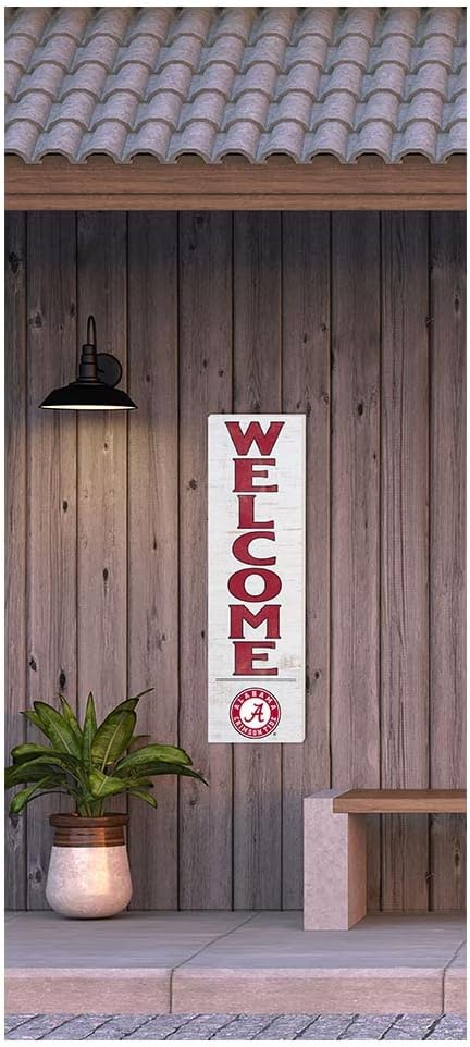 KH Sports Fan Alabama Crimson Tide 10"x35" WELCOME Indoor Outdoor Sign
