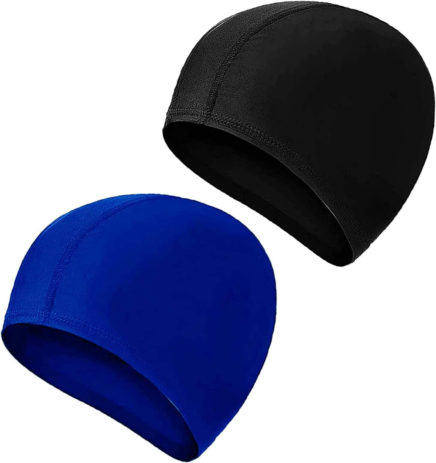 2 Pcs Swimming Caps for Kids Girls Boys and Adult Teenager,Comfortable Light Swimming Caps,Super Stretch No Pull Hair Swimming Hats for Long and Short Hair