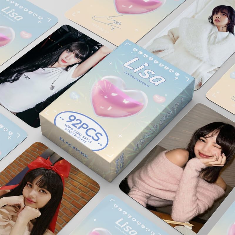 Lomo 92 Pieces BP Cards 6 X 9 Cm, Black-P Solo Photocard