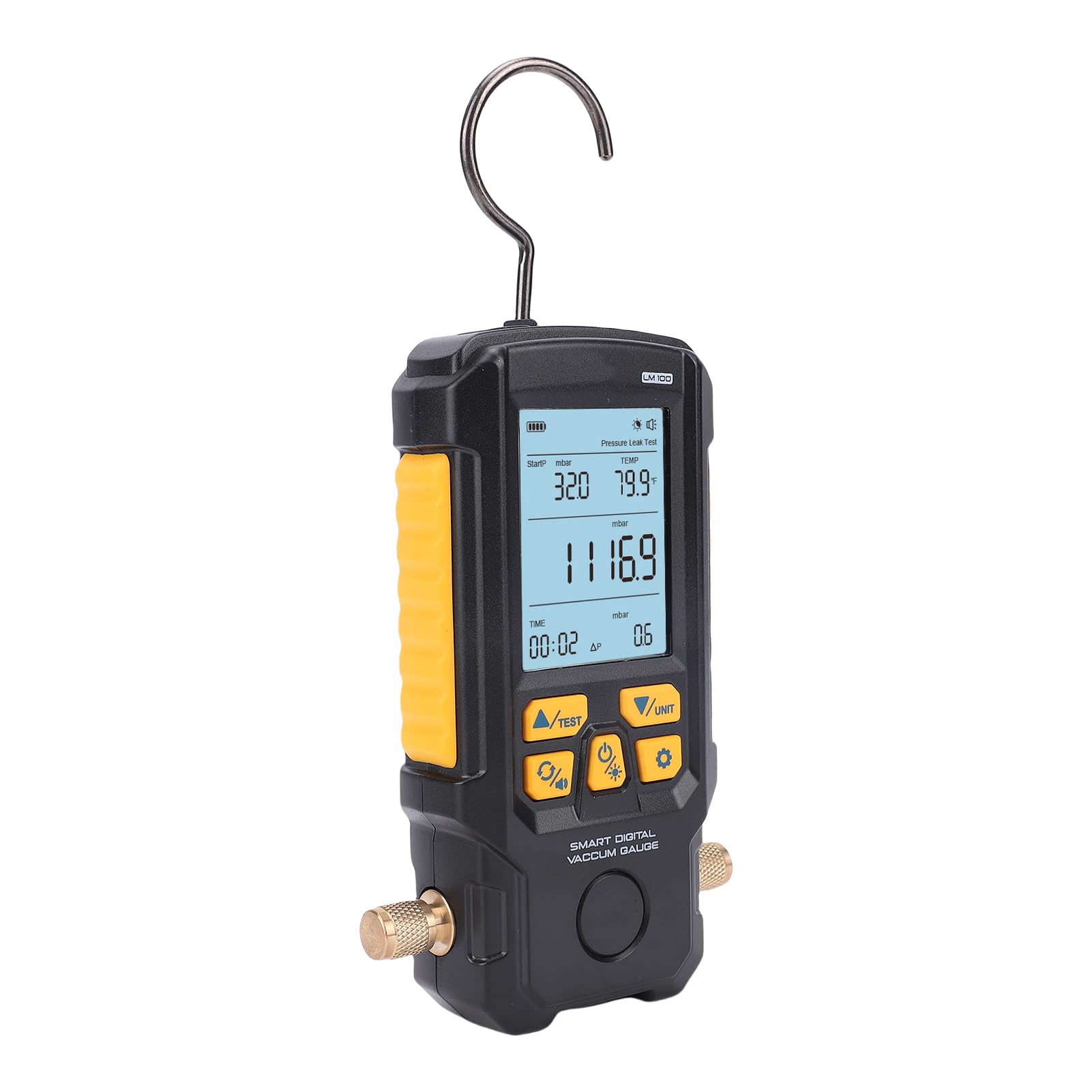 Cocoarm Vacuómetro Digital HVAC 0-2000mbar ABS Negro