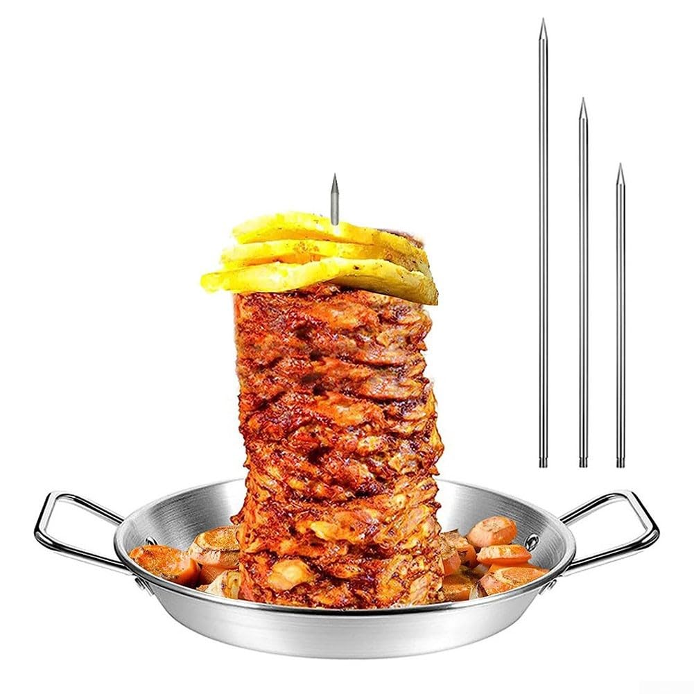 Pionowy stojak na szpikulec ze stali nierdzewnej, brazylijski stojak do grillowania kurczaka, ryb, kiełbasy, steków, idealny stojak do grillowania na świeżym powietrzu