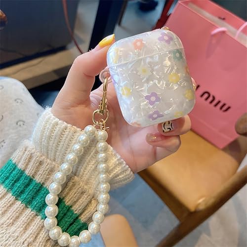 Vista 49 de Funda para AirPod, diseño de mármol, funda protectora portátil con llavero compatible con Apple AirPods, funda de carga 2 y 1, para niñas, mujeres