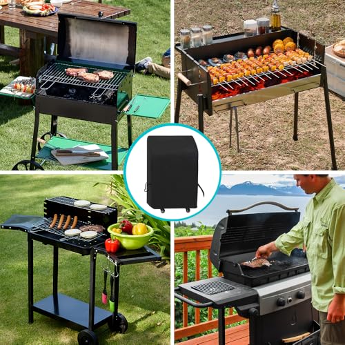 Mineup Grill Abdeckhaube, 82 * 66 * 110CM Grillabdeckung Wetterfest, 420D Oxford Gasgrill Abdeckplane, Grill Barbecue Abdeckung, UV-Schutz Grillabdeckung Schutzhülle