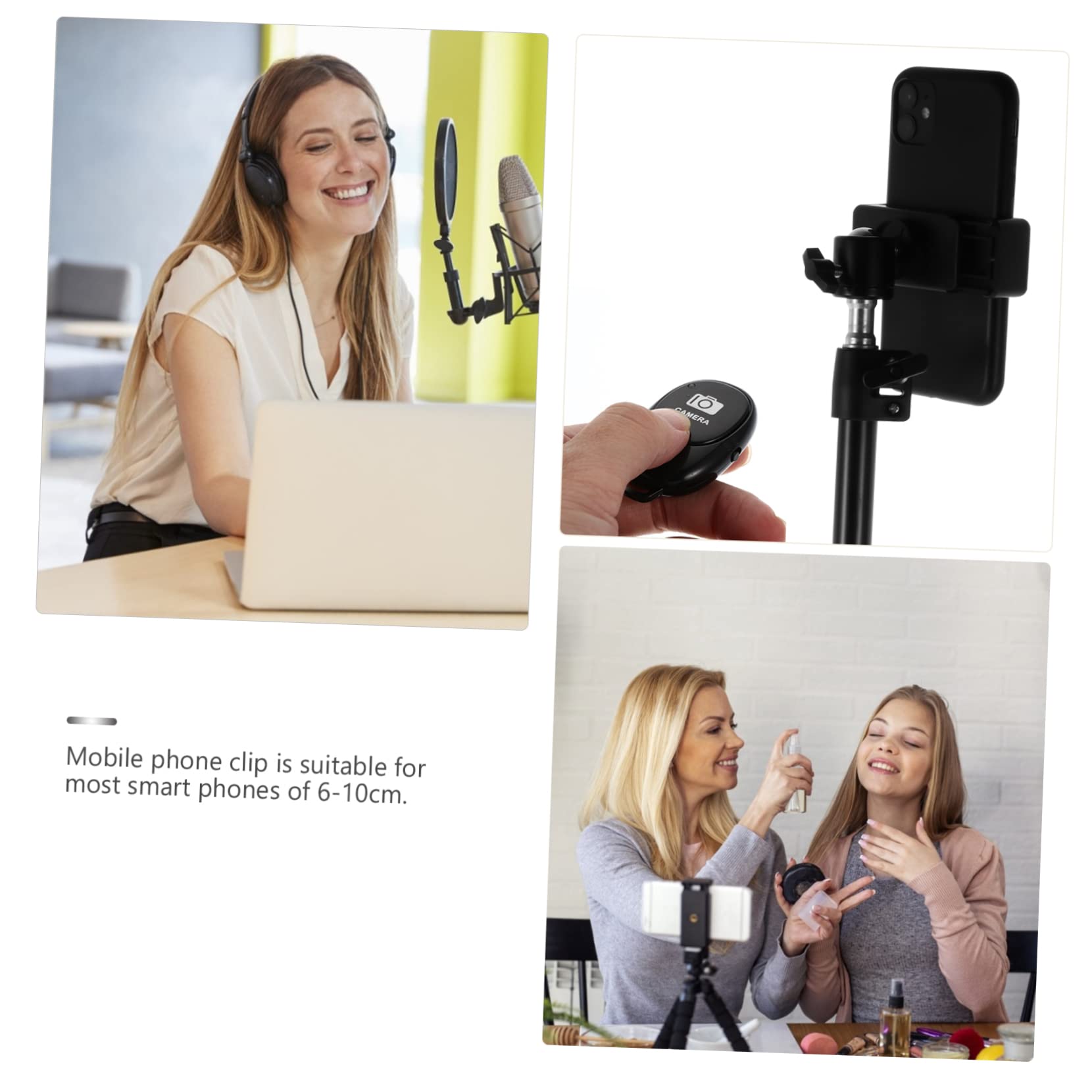 KOMBIUDA 1 Set Smartphone per Live Streaming Treppiede e Resistente per Videochiamate e Fotografia Compatibile con Dispositivi Facile Riporre e Utilizzare