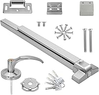 Suermany 31.5" Stainless Steel Commercial Panic Exit Push Bar with Lever Handle - Durable Anti-Rust for 30-37" Wood/Metal Doors