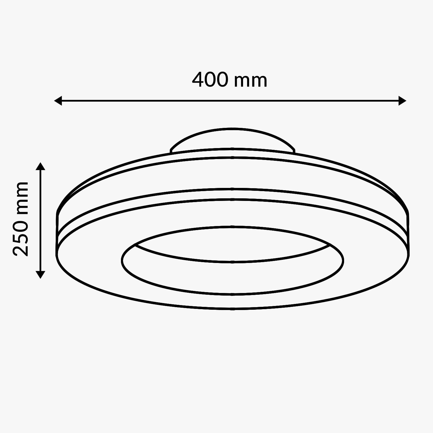 M mimotec - Ventilador de Techo LED Venecia 36W CCT, Motor DC Silencioso, 3600 lm, 6 Velocidades, Control Remoto, Función Verano/Invierno, Temporizador, Luz Regulable 3CCT.