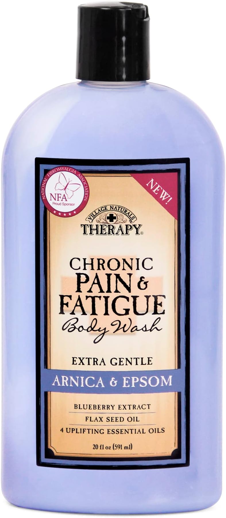 Village Naturals TherapyChronic Pain & Fatigue Body Wash 20 fl oz