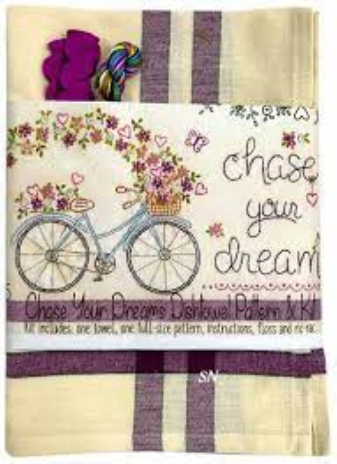 Bareroots Dishtowel Pattern & Kit - Chase Your Dreams 265K