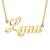 Custom Name Necklace&comma; Personalized Name Plate Pendant Necklace Pre Gifts&comma; Charm Pre-made Jewelry for Mom Mama Birthday Anniversary