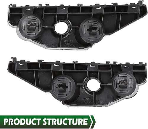 Miniatura 3 de GRAND ORANGE Par de retenedores de soporte de parachoques delantero compatible con Nissan Altima Sedan 2016 2017 2018 62221-9HS0A, 62220-9HS0A