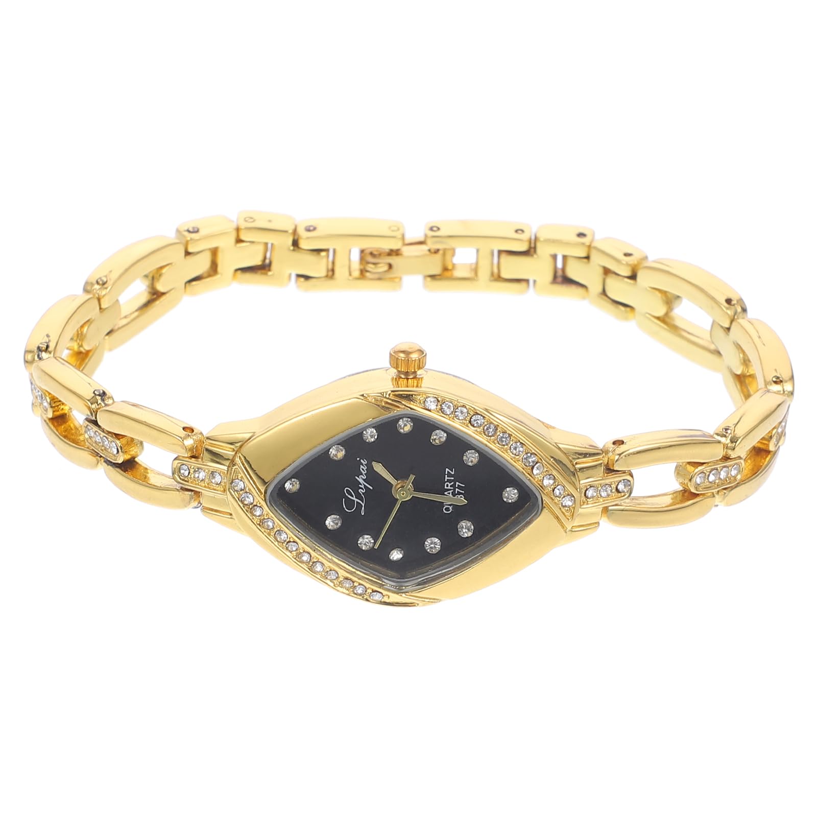 Women Wrist Watch, Rhinestone Bracelet Watch Fashion Elegant Ladies Watch Mini Dress Bling Bracelet Watch, Silver White/Golden Black/Golden White/Rosy White/Silver Black