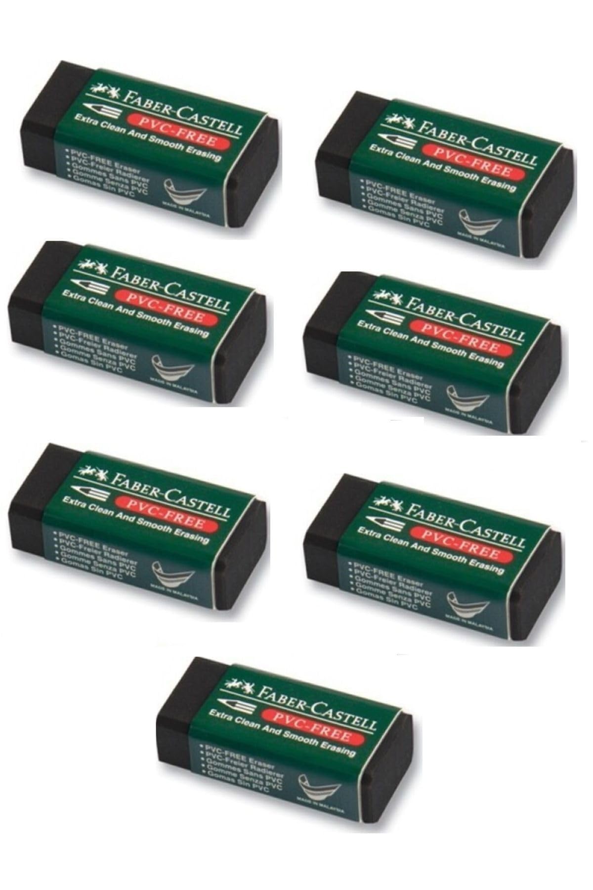 Faber Castell Silgi Siyah Küçük Boy 7 Adet