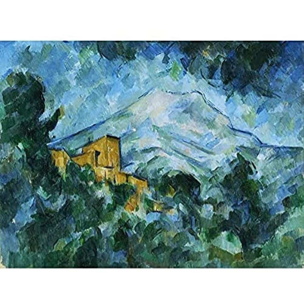 Paul Cezanne Mont Sainte Victoire And Chateau Noir Art Print Canvas Premium Wall Decor Poster Mural