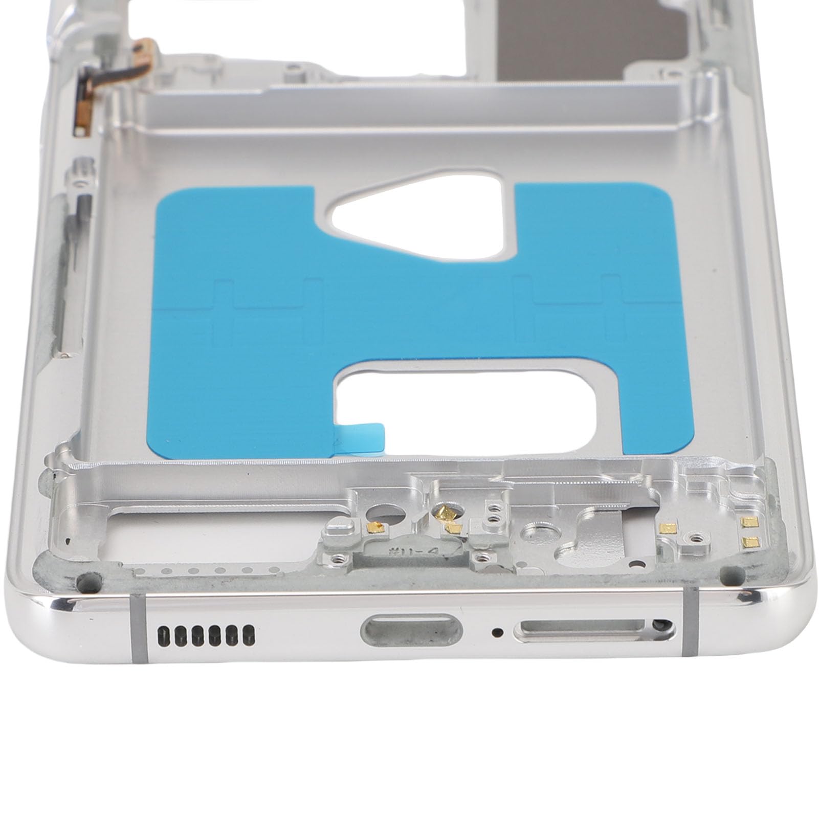 Jectse Piatta di Cornice del Telaio Centrale del Telefono, Fit Precise Telefono Accessorio Centro Centrale Anello LCD con Toolkit per Ultra 5G (Silver)