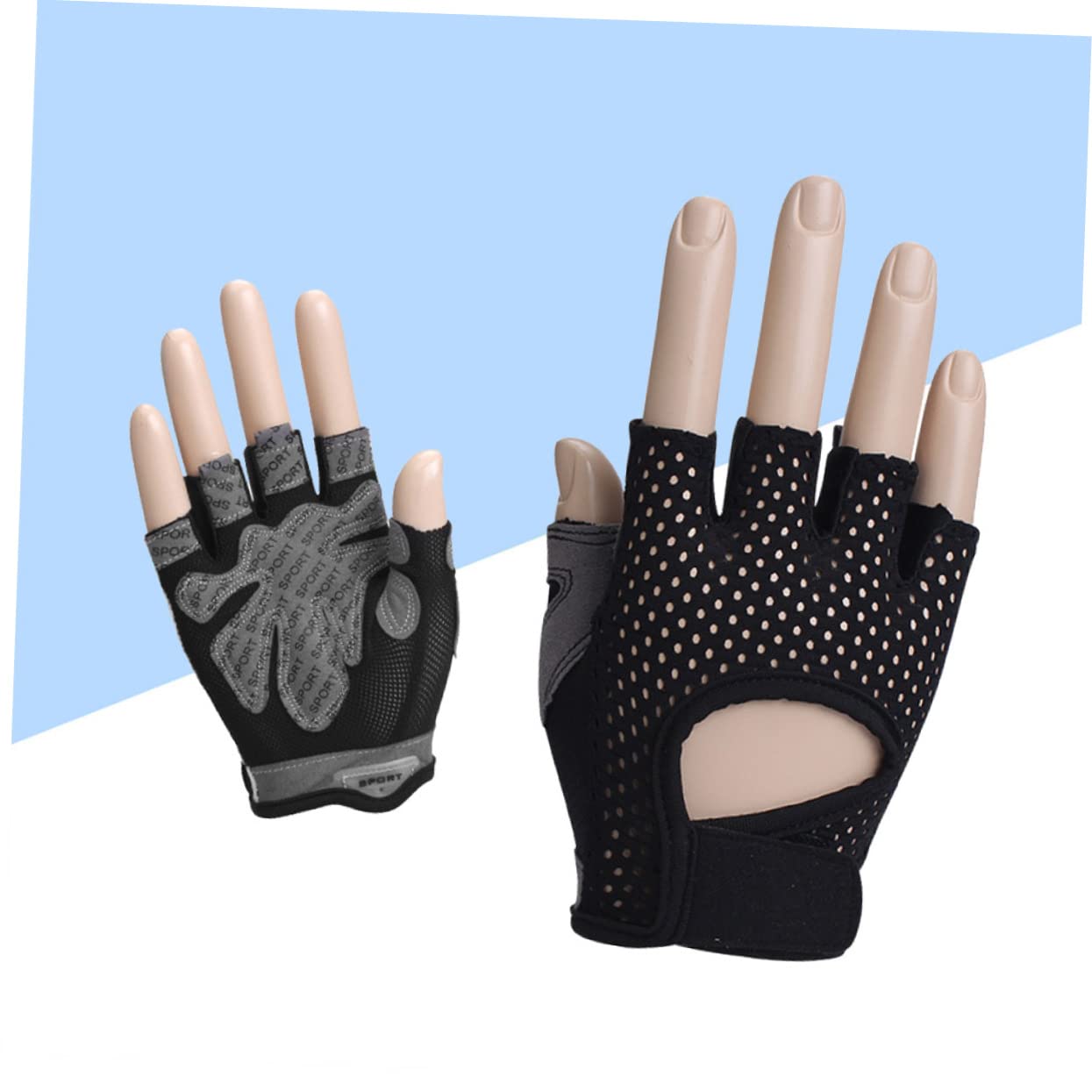 Yardwe 2 Pezzi Guanti Da Donna Guanti Da Donna Guanti Sportivi Da Donna Guanti Da Allenamento Mezzi Guanti Per Sollevamento Pesi Manubri Antiscivolo Fitness