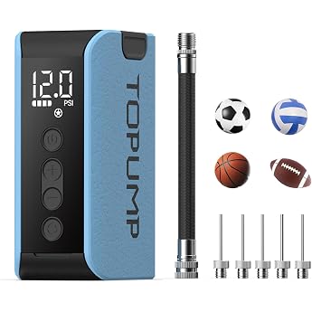 TOPUMP Electric Ball Pump Portable Air Pump Inflation and Deflation