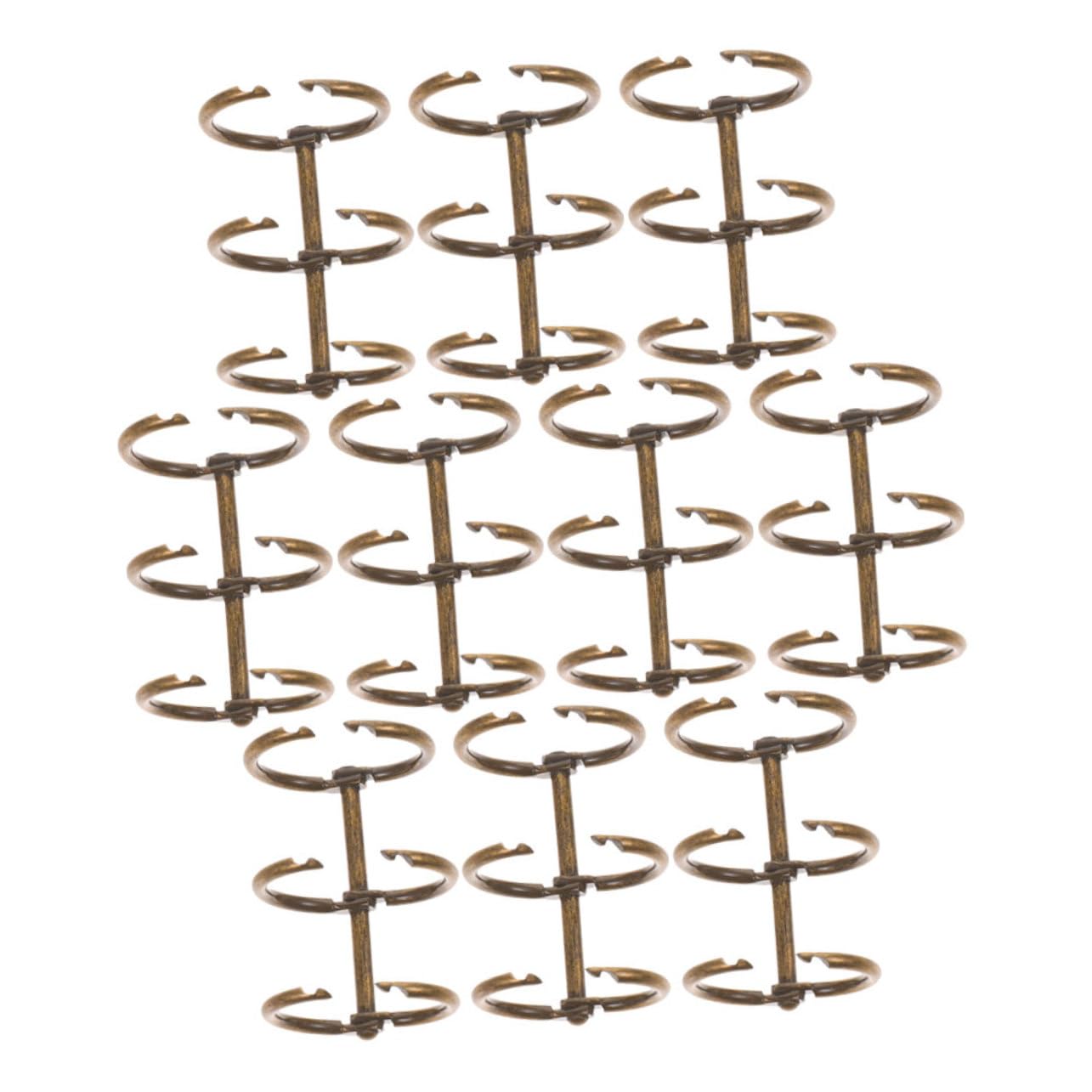 NUOBESTY 5 Set Di Raccoglitori A Fogli Mobili Con Clip in Metallo Per Ufficio Scuola Forniture Per Raccoglitori 10 Pezzi * 5