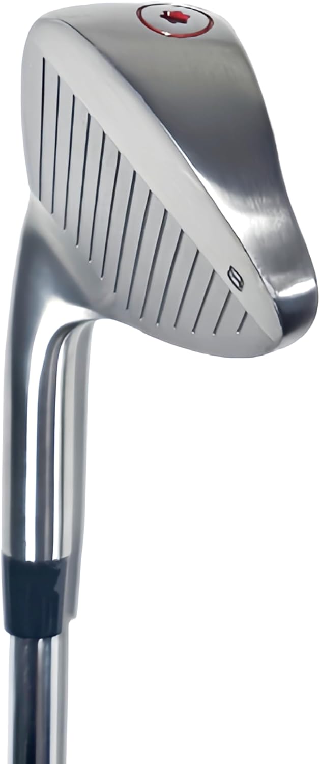 PLAYWELL Golf Iron Set for Men - 7pcs Right Handed Golf Irons - 5,6,7,8,9,S,W-Pitching & Sand Wedge- Regular Flex Steel Shaft, 7pcs Golf Club Set- Silver & Black Right Hand