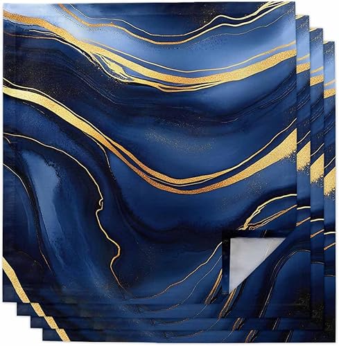 Servilletas de lino de tela de mármol, paquete de 4 unidades, servilletas reutilizables de mesa de cóctel para bodas, fiestas, almuerzos, hoteles,