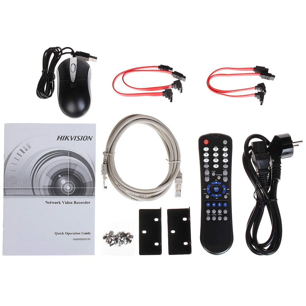 NVR 16 Canais IP Hikvision 16 Portas PoE 4K Saída de Alarme - DS
