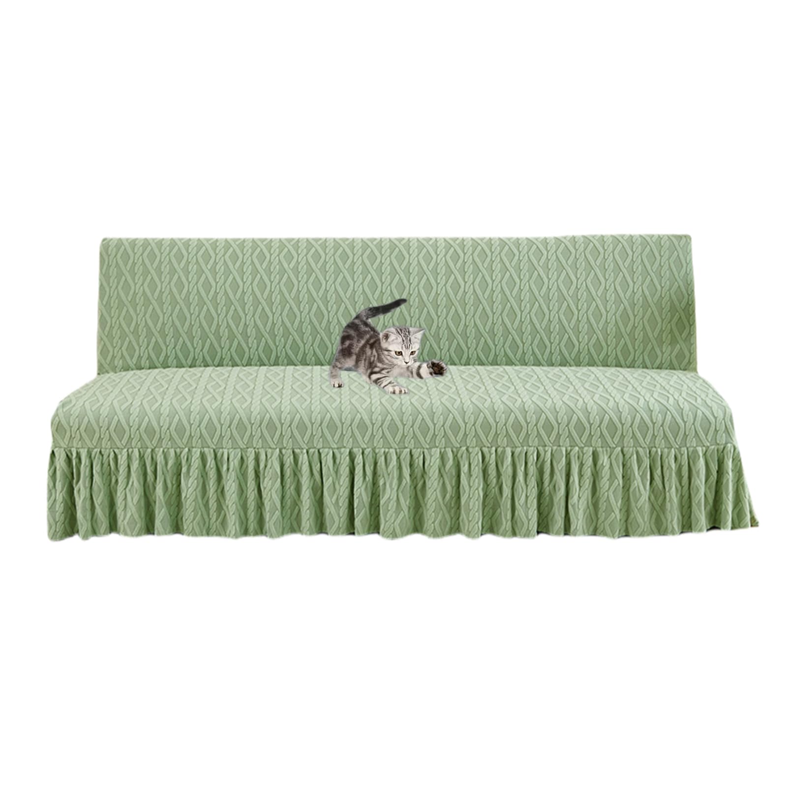 Housse de futon sans accoudoirs lavable pour masquer l'usure et protéger votre clic-clac