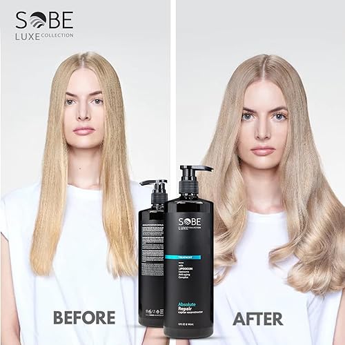 Miniatura 7 de Tratamiento capilar de queratina reparadora profunda: hidrata, hidrata y domina el encrespamiento, 32 onzas