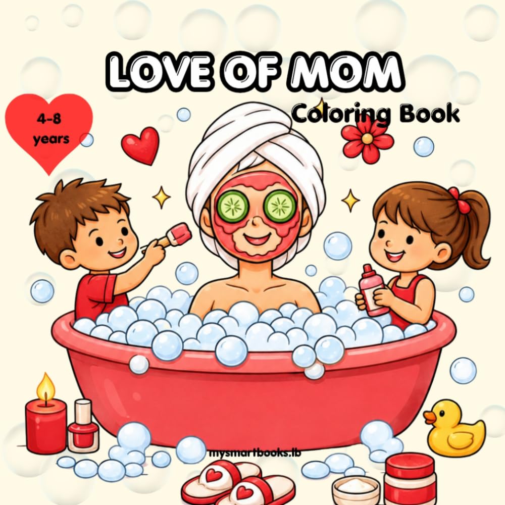 LOVE OF MOM: Coloring Book