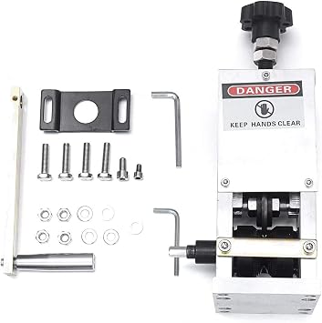 txmachine Wire Strippers 0.06-0.98 inches Automatic Wire Stripping Machine Copper Wire Peeler Machine Scrap Cable Stripper for Wire Recycling manual Stripping machine with 1 blade