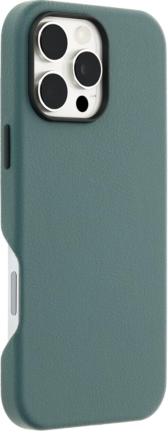 OtterBox iPhone 16 Pro Max Symmetry Series Cactus Leather for MagSafe - Sagebrush Green - Image 4