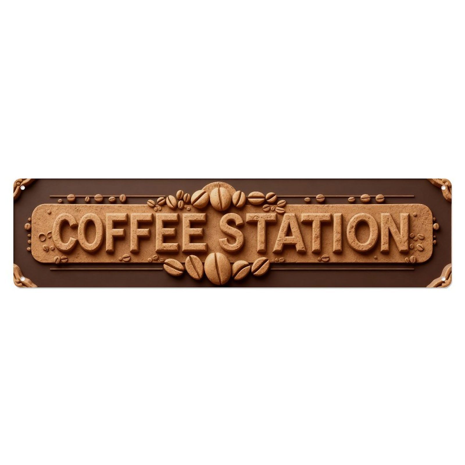 Coffee Beans Decorative Sign Metal Tin Sign Plaque
