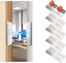 10 Pack Magnetic Cabinet Door Catch, Ultra Thin Cabinet Door Magnets, Adhesive Drawer Magnets to Stay Closed, Stainless Steel Cabinet Latch Easy to Install with Double Sided Tape
