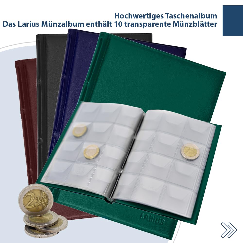 Cartella Per Le Monete, Fogli Per Le Monete, Custodia Per Le Monete Di - Foto 8