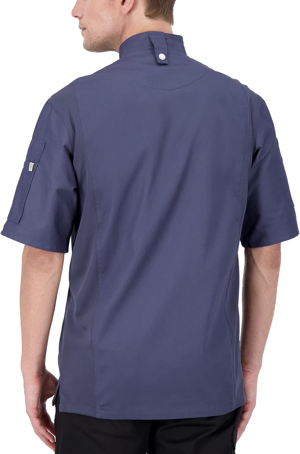 Happy Chef Men's Nova Short Sleeve Executive Chef Coat