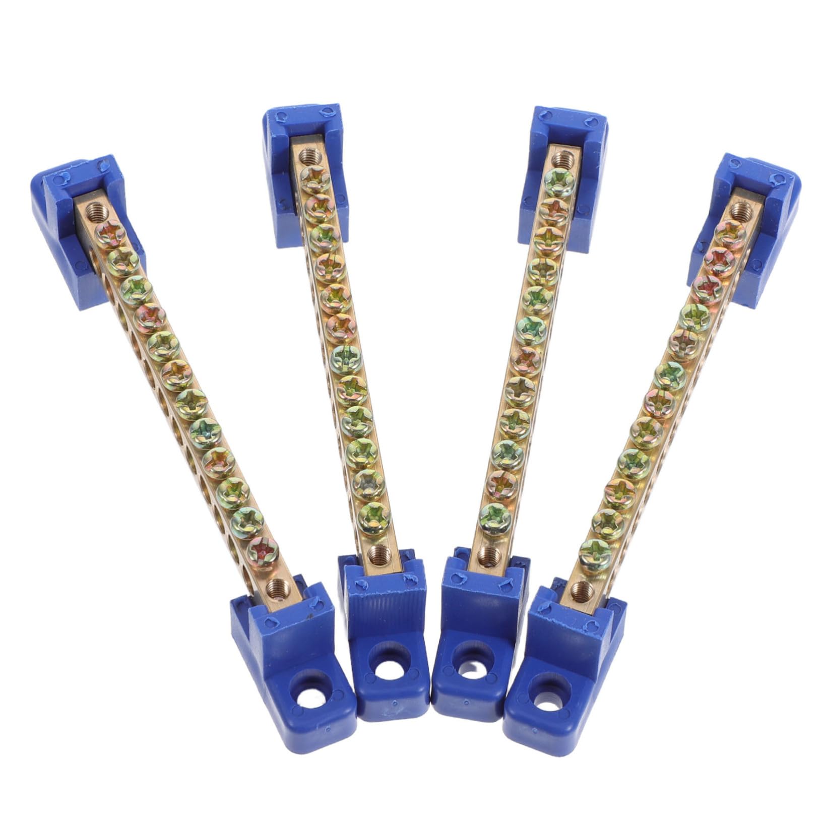 Bloque de terminales de cobre Mipcase con base de 12 posiciones para cableado seguro de paneles 8
