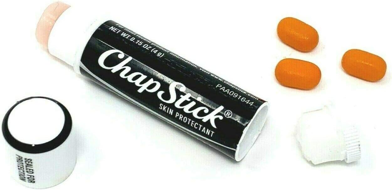 Secret Diversion Safe Stash Can Chap Stick/Pill Box Hidden Hiding Compartment In Black