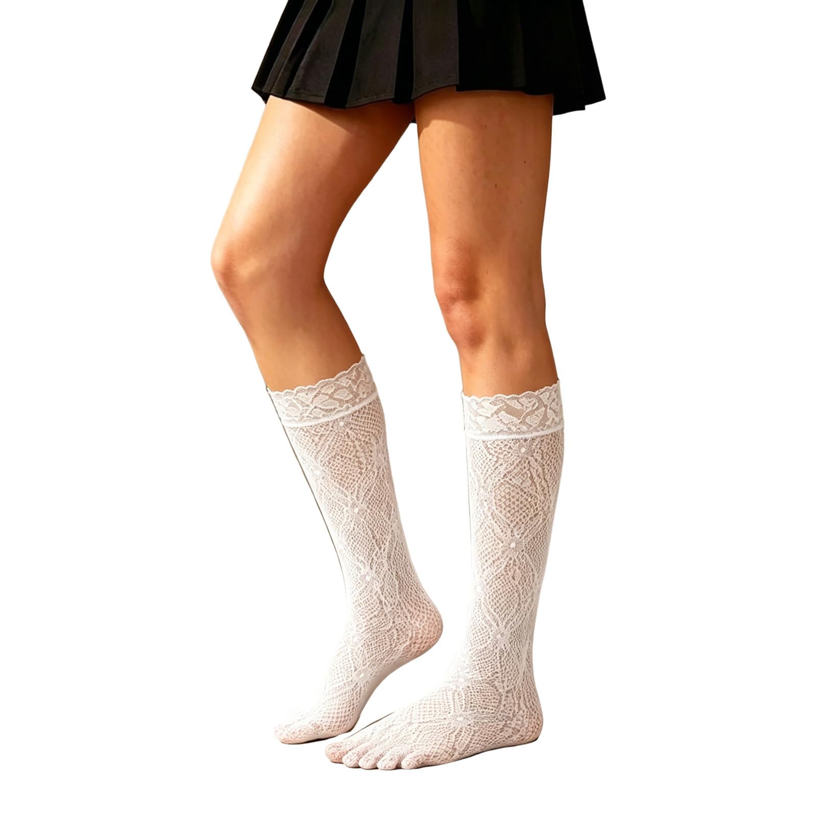 Spitze Kniestrümpfe Damen Dirndl Bier Socken Oktoberfest Trachte Netzsocken | 2026 Biersocken für Kniebundhosen Trachtenhosen Trachten Lederhose Faltenrock Dirndl Rock Trachtenröcke Unterröcke