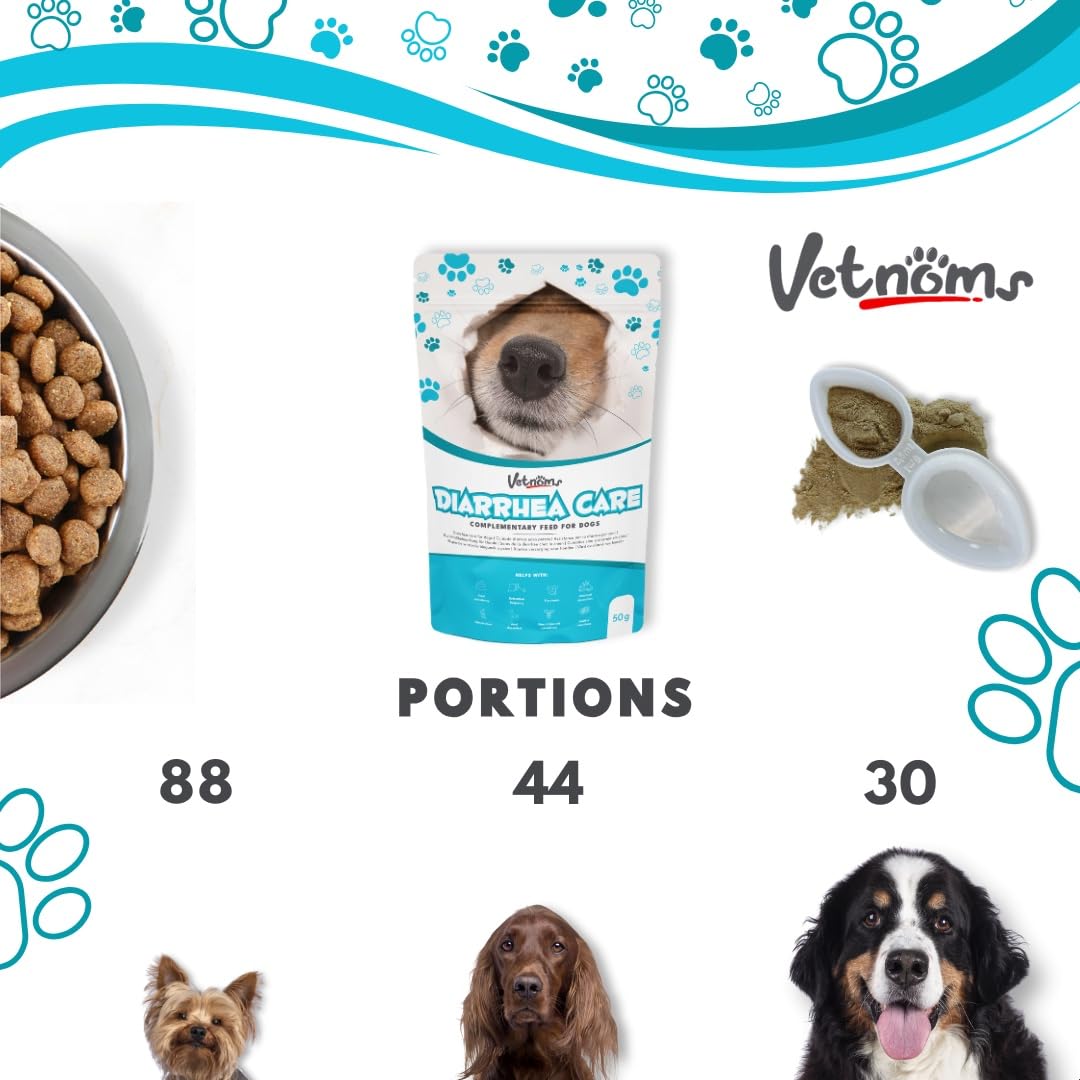 Poudre Anti Diarrhée Chien - Complement Alimentaire Chien 100% Naturel: Bentonite, Probiotiques Chien. Fibres et Minéraux pour Aider à Réduire la Diarrhée Chien.