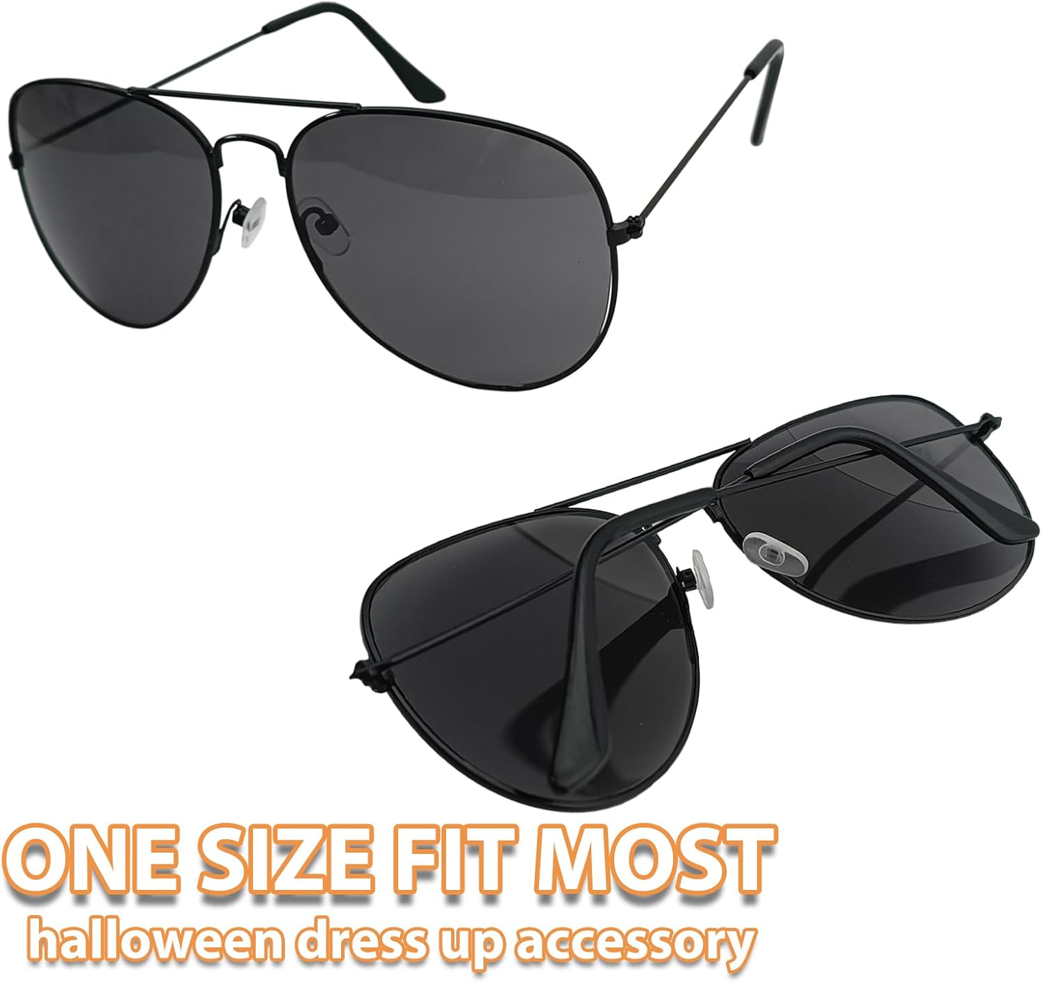 Agent Costume Halloween Security Service Outfit Accessory Secret Spy Costume Props Hat Sunglasses ID card Fake Earpiece Set of 4