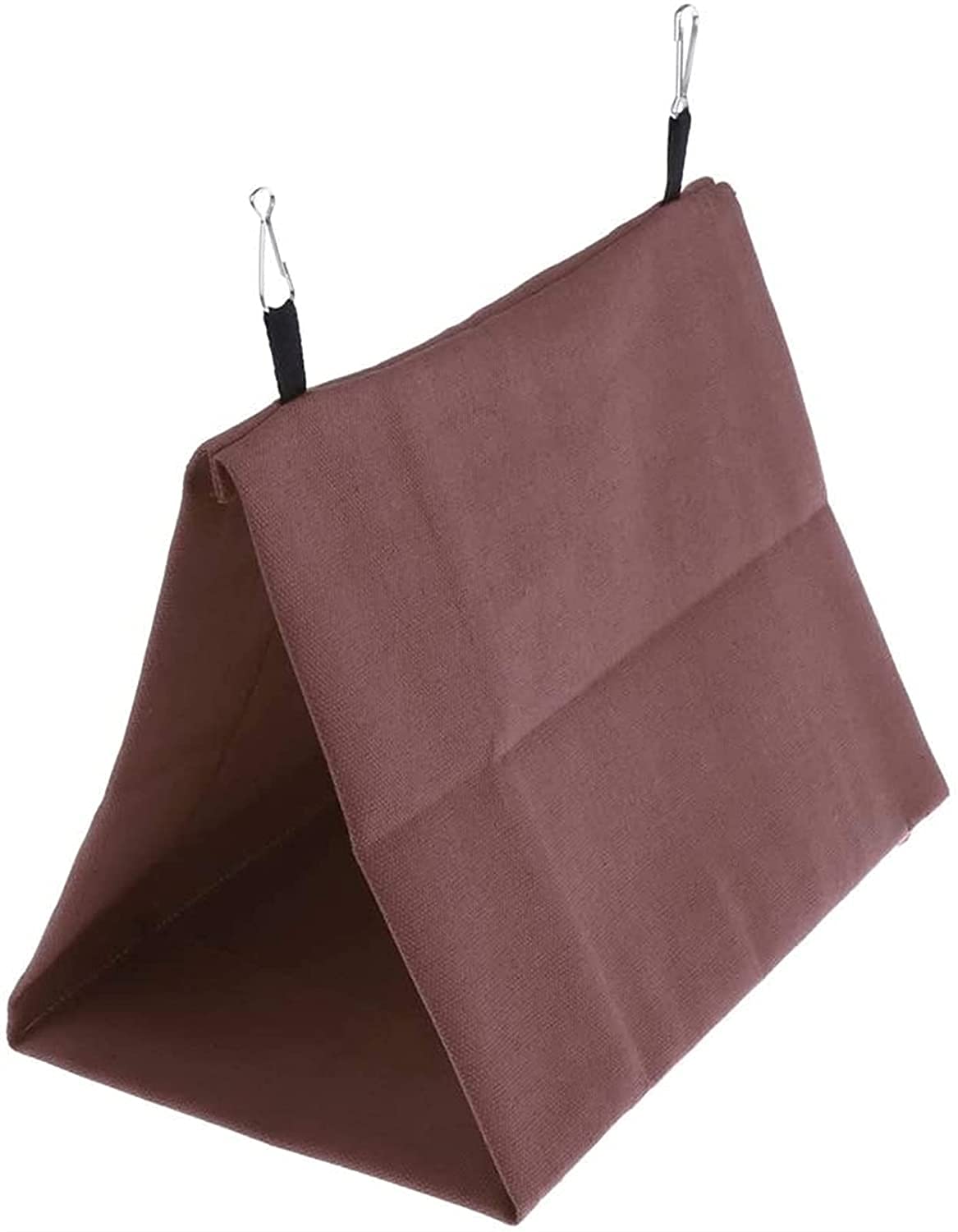 Nid Oiseau Cage Perruche Nid Canaris Hiver Chaud Maison Hangar hutte hamac Suspendu Cage Pinson Peluche Oiseaux Duveteux Refuge Refuge 810(Color:Coffee)