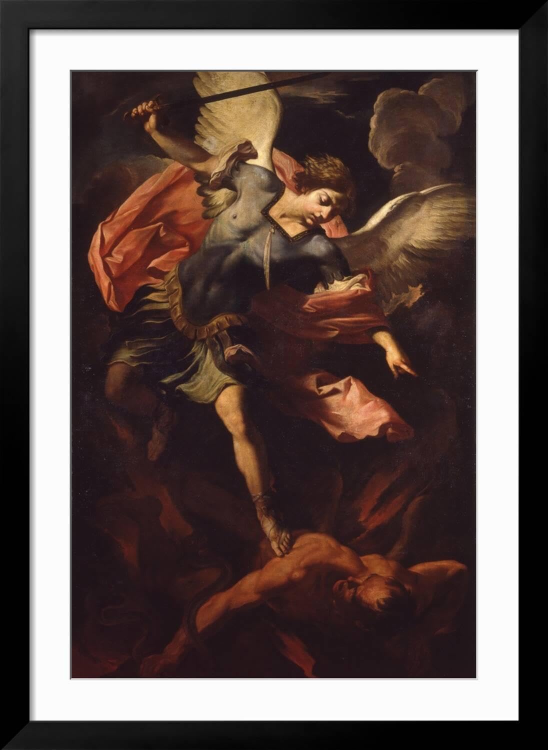 Amazon.com: ART.COM Wall Art Print Archangel Michael Defeating