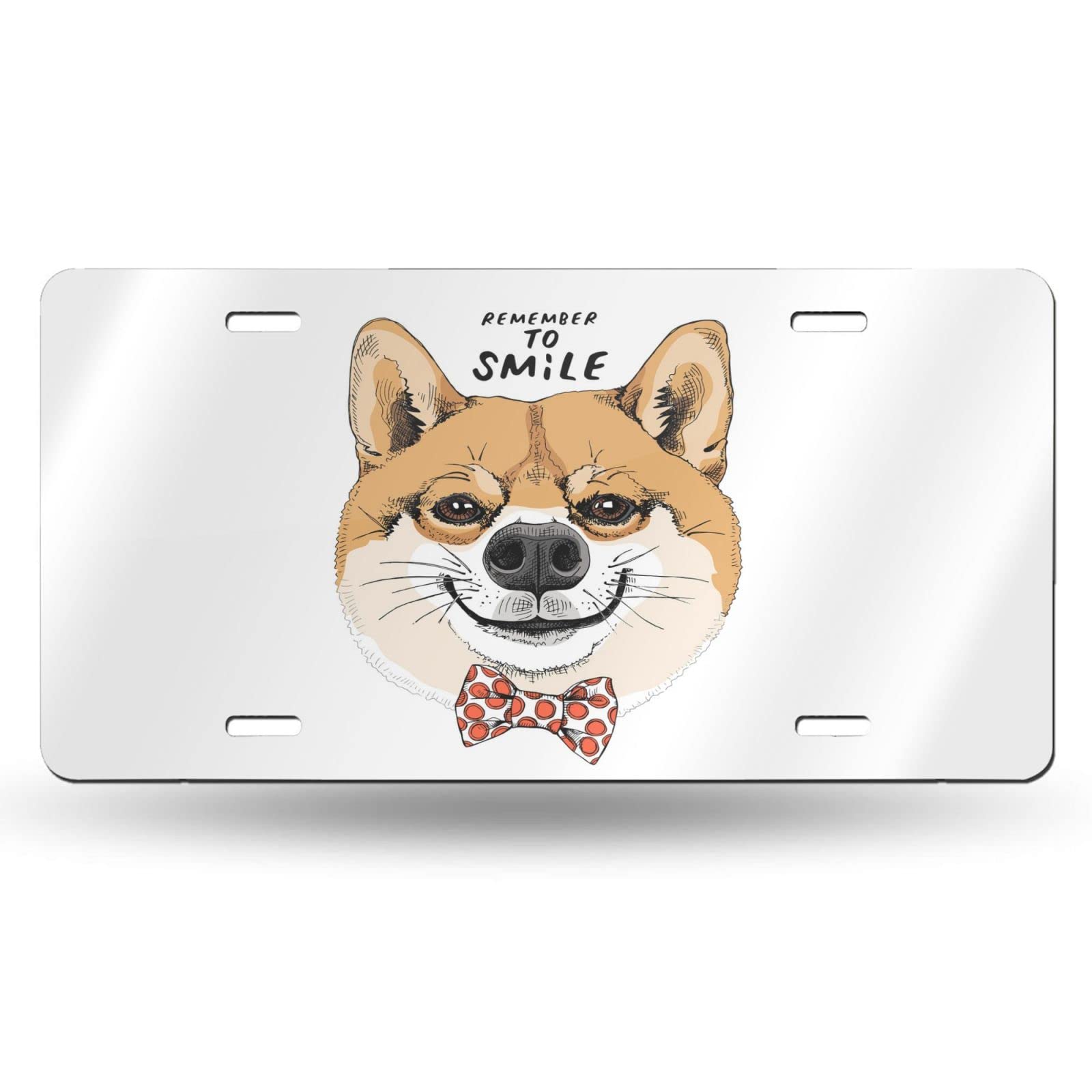 Hand Drawn Shiba Inu Dog Head License Plate Front Car Decorative Novelty  Car Sign Car Tag Vanity Gift Metal Aluminum Sign for Women/Men,12x6 Inch  Wall Decor : Amazon.de: Automotive