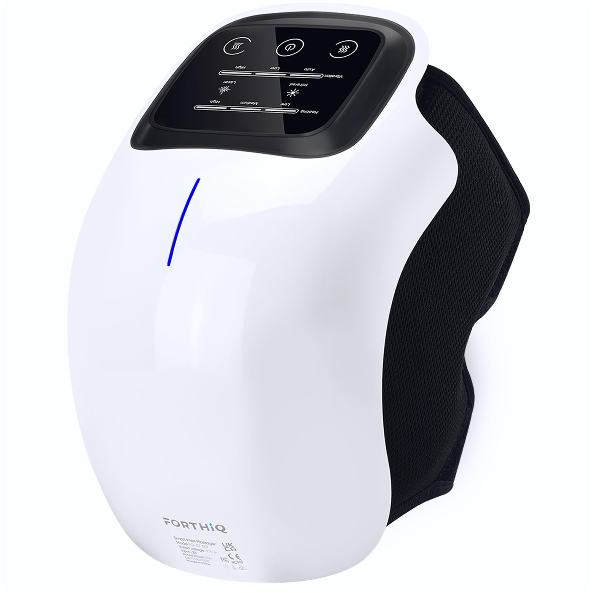 FORTHiQ Knee Massager Smart with Heat, Red Light and Massage Therapy, 3-in-1 Cordless, 2024 Updated Edition, Gifts for Grandma & Grandpa