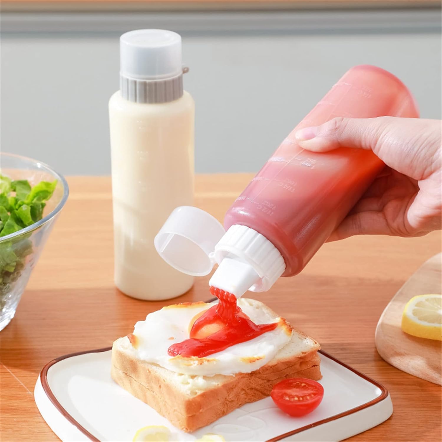 Buy 2 Five Hole Condiment Bottles, Five Hole Container Sauce Squeeze