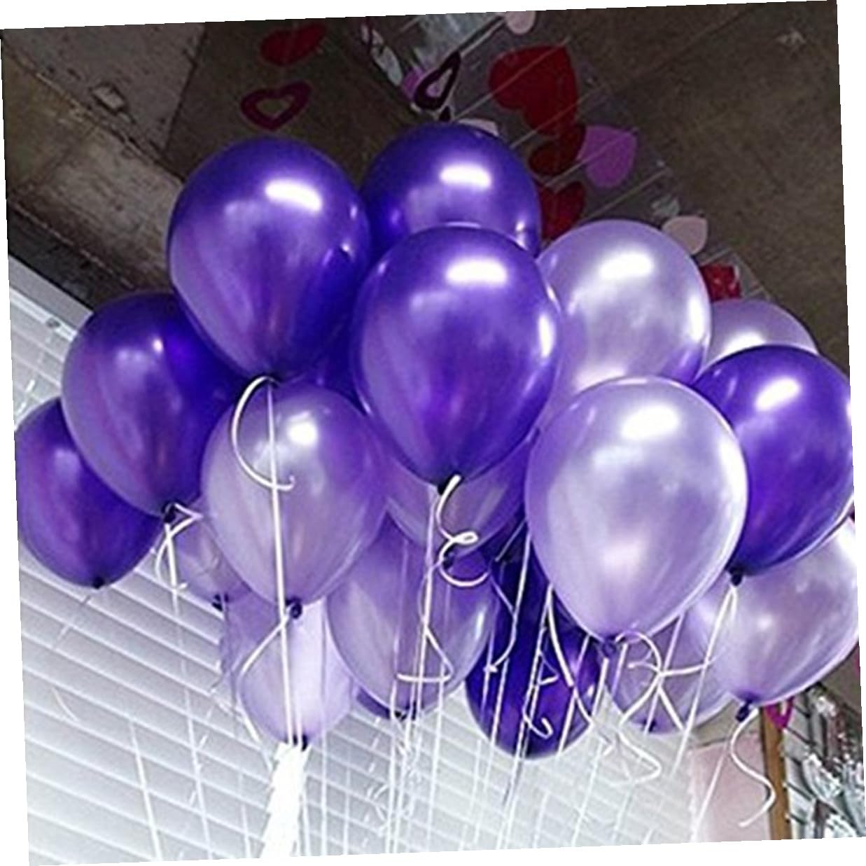 Palloncini in Lattice 100 Pezzi 2, 8g 12 Pollici Viola | Decorazioni per Festa e Festival, Tonalità Lilla Chiaro, Confezione da 100 Pezzi