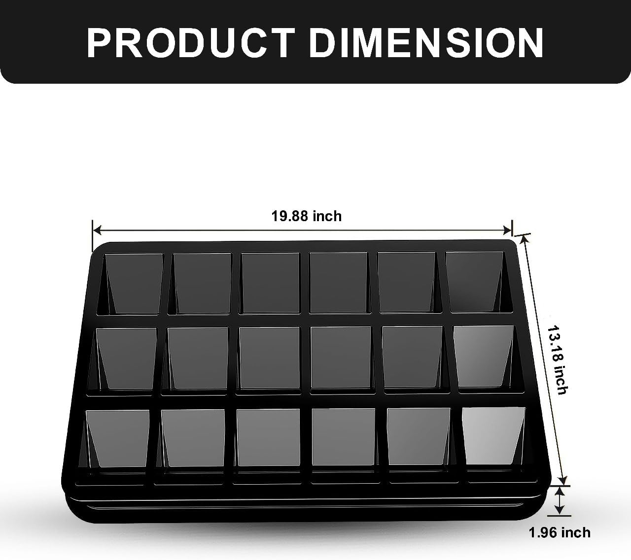 Card Sorting Tray Set Having 2 Pack Storage Trays with 18 Compartments Each, 100 Card Sleeves and 30 PP Dividers, Stackable Trading Card Organizer for Sports, Magic and Game Cards