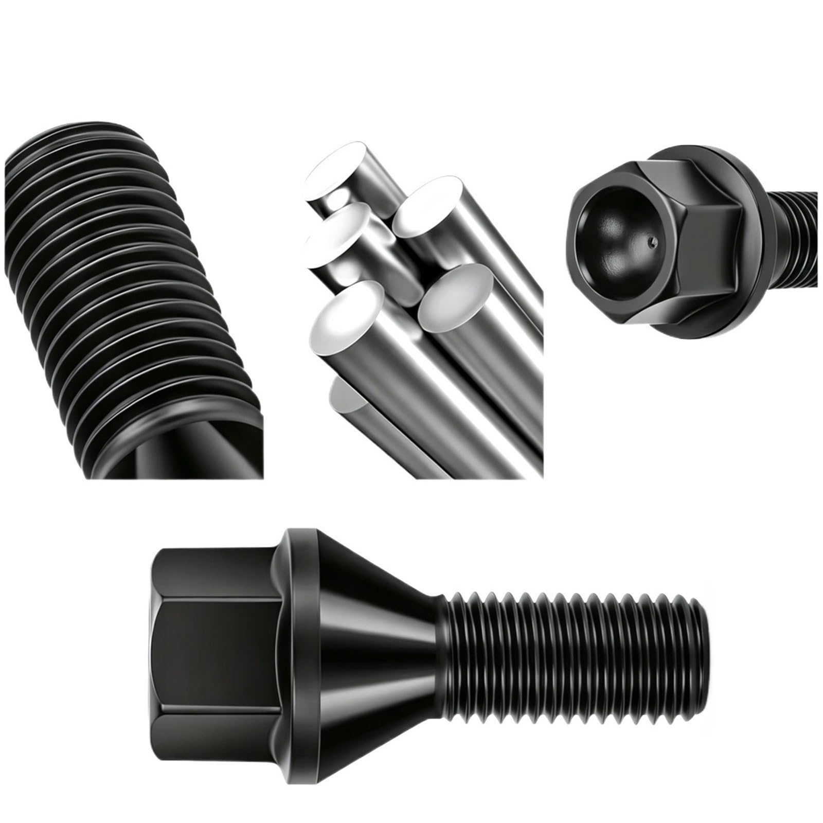 Bulloni ruota auto Compatibile Con BMW Per Mini Per R56 2005 2006 2007 2008 2009 2010 20 Pezzi Kit Di Ricambio Per Cerchi In Lega Con Perno Centrale Per Auto Ricambi Auto