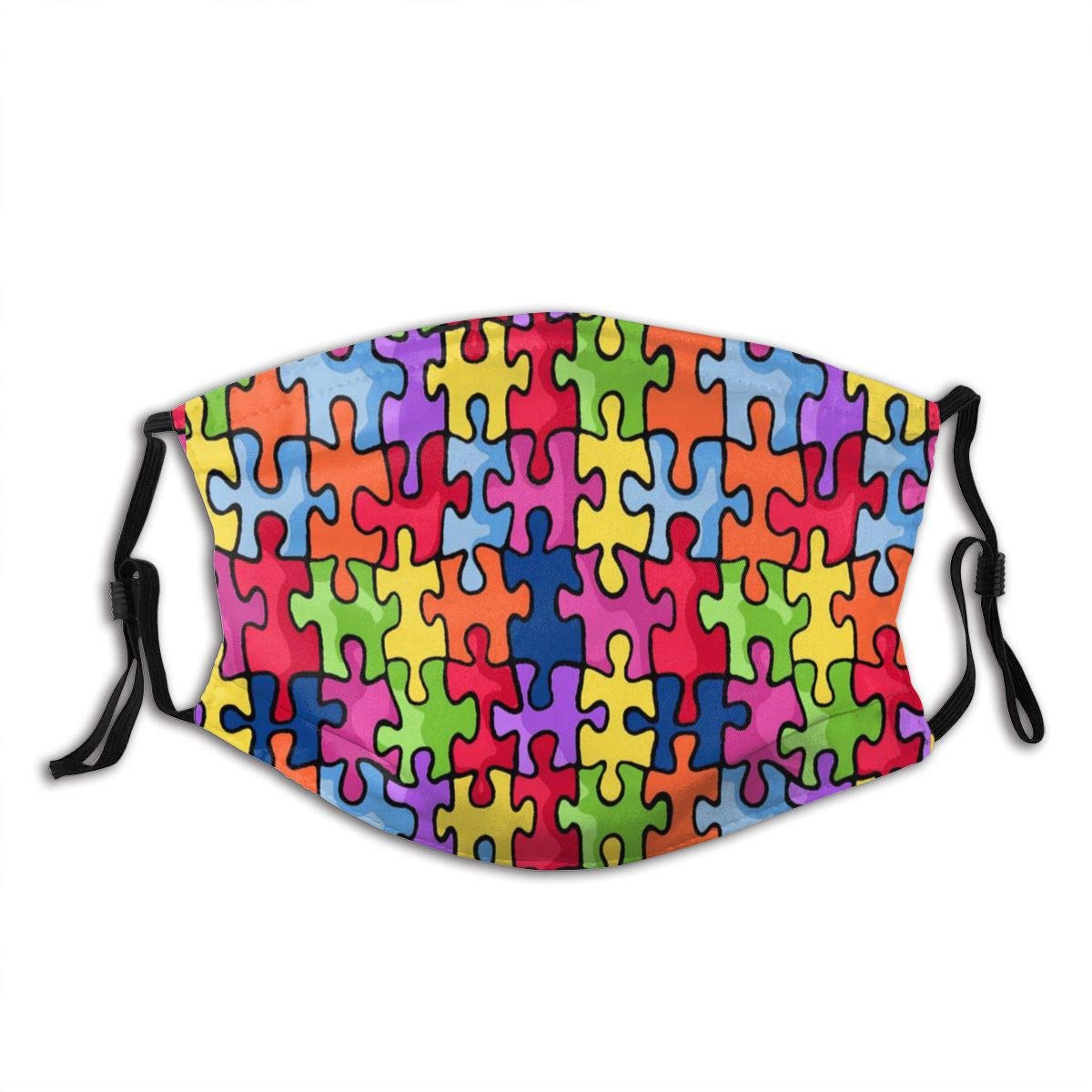World-Autism-Awareness-Day Face Mask Fashion Dustproof Breathable Reusable Scarf Adjustable Washable Protective Bandana