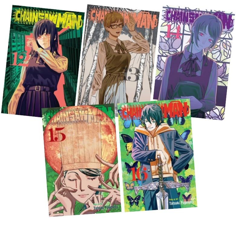 The Chainsaw Man Series Manga 5 Books Set (Vol. 12 - Vol.16)      Paperback – October 25, 2024